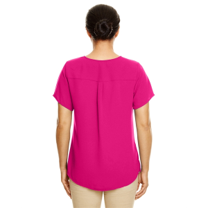 Devon & Jones Ladies' Perfect Fit™ Short-Sleeve Crepe Blouse