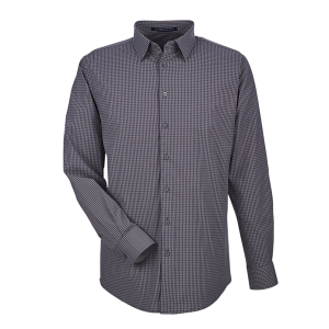 Devon & Jones CrownLux Performance® Men's Tonal Mini Check Woven Shirt